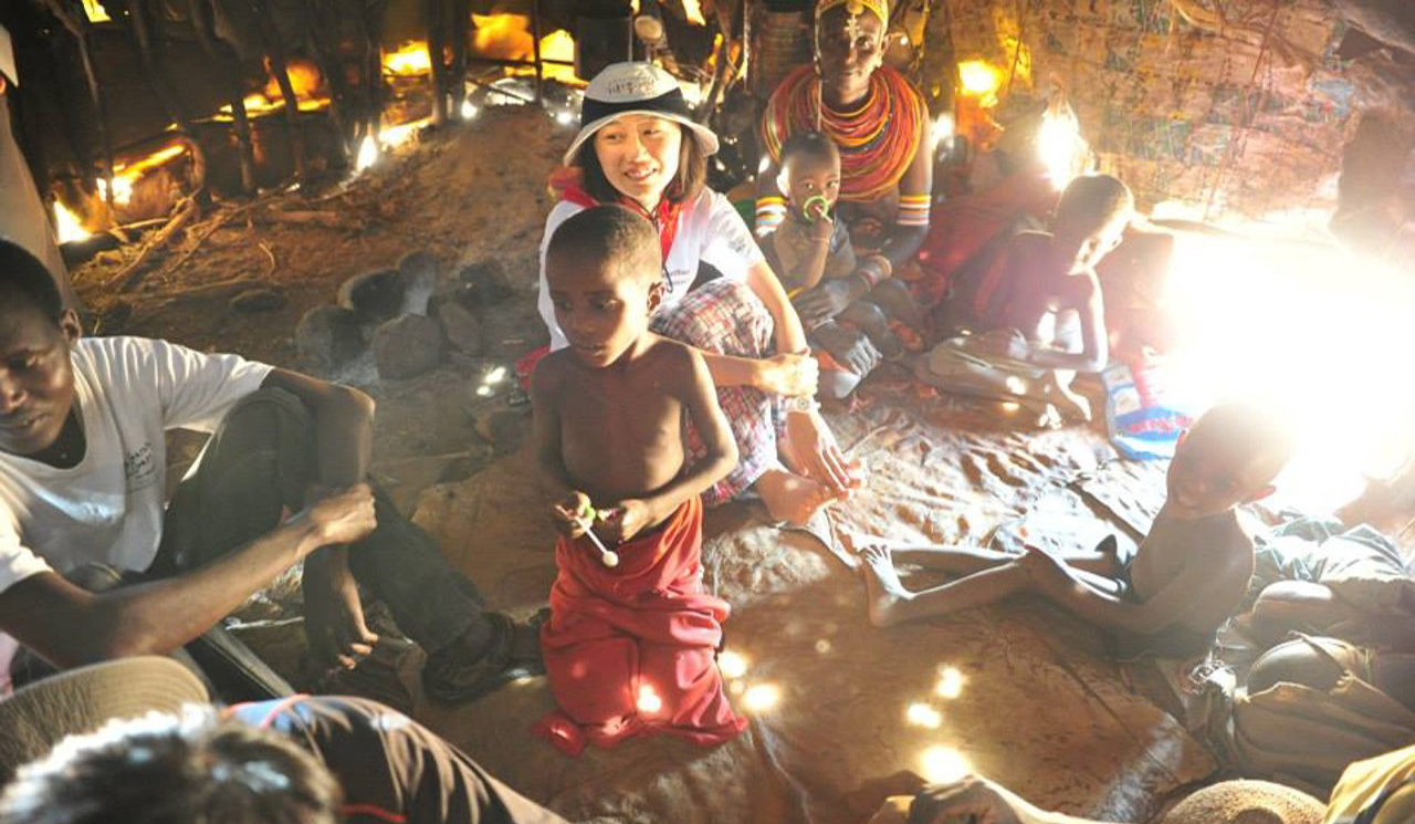 케냐 코어에서 렌딜레를 만나 꼬레야가 된 당시 박자연 대표의 모습. /제공=박자연